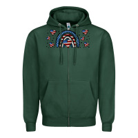 Sports Green american flag rainbow 16oz libbey cup Zipper Hoodie - HRA Design Shop