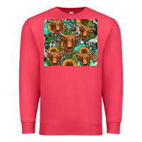 Cardinal long haired shaggy cow western Premium Sweatshirt - Jasminsmagicworld