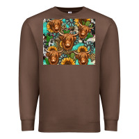Chestnut long haired shaggy cow western Premium Sweatshirt - Jasminsmagicworld