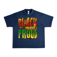 Navy black and proud Urban Heavy Tee - texasbilliewilder