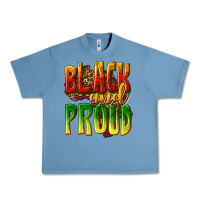 Pebble Blue black and proud Urban Heavy Tee - texasbilliewilder