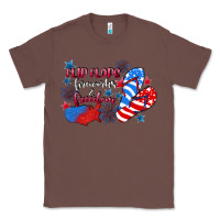 Chestnut Flip flops fireworks & freedom 4th of july Classic Tee - CowGirlArtShop