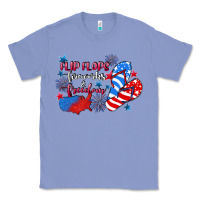 Colony Blue Flip flops fireworks & freedom 4th of july Classic Tee - CowGirlArtShop
