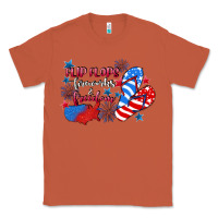 Copper Flip flops fireworks & freedom 4th of july Classic Tee - CowGirlArtShop