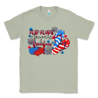Matcha Flip flops fireworks & freedom 4th of july Classic Tee - CowGirlArtShop
