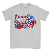 Moon Dust Flip flops fireworks & freedom 4th of july Classic Tee - CowGirlArtShop