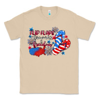 Mushroom Flip flops fireworks & freedom 4th of july Classic Tee - CowGirlArtShop