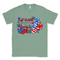 Sage Flip flops fireworks & freedom 4th of july Classic Tee - CowGirlArtShop
