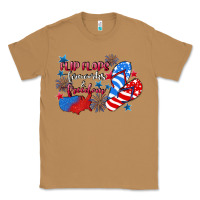 Toasted Coconut Flip flops fireworks & freedom 4th of july Classic Tee - CowGirlArtShop