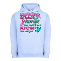 Pigment Grape Ice Support The Lighters Admire The Survivors Remember The Angels Urban Hoodie - BundleAndBundleShop