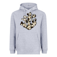 Heather Grey cowhide cactus Heavyweight Hoodie - JahusDesignShop