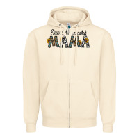 Sandshell blessed to be called mama Zipper Hoodie - CowhideDigitalArt