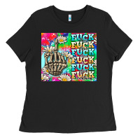 Black fuck everything skeletons Ladies Tee - AdoDesignShop