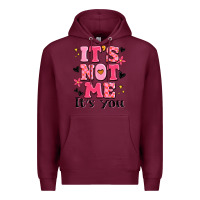 Burgundy it's not me it's you Premium Hoodie - MaliasSmallBusiness