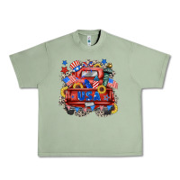 Oil Green usa truck Urban Heavy Tee - Zillion Design Studio