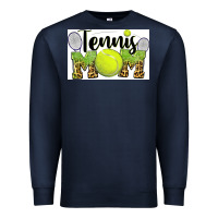 Navy tennis mom Premium Sweatshirt - BarkalooDesign
