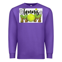 Purple tennis mom Premium Sweatshirt - BarkalooDesign