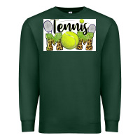 Sports Green tennis mom Premium Sweatshirt - BarkalooDesign