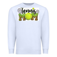 White tennis mom Premium Sweatshirt - BarkalooDesign