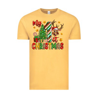 Vintage Mustard my first christmas Vintage Tee - Zillion Design Studio