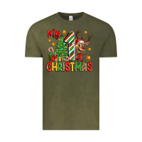 Vintage Olive my first christmas Vintage Tee - Zillion Design Studio