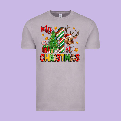 My First Christmas Vintage Tee Designed By Zillion Design Studio