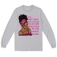 Afro Woman Cancer Long Sleeve Tee | Teevron