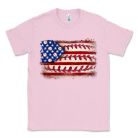 Baseball American Flag Classic Tee | Teevron