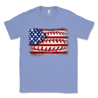 Colony Blue Baseball American flag Classic Tee - Neo Western