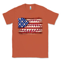 Copper Baseball American flag Classic Tee - Neo Western