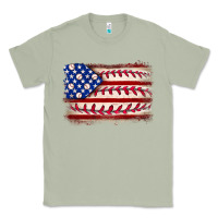 Matcha Baseball American flag Classic Tee - Neo Western
