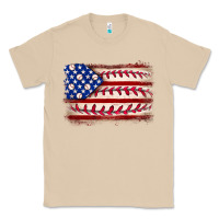 Mushroom Baseball American flag Classic Tee - Neo Western