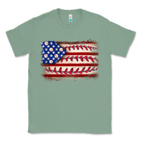 Sage Baseball American flag Classic Tee - Neo Western