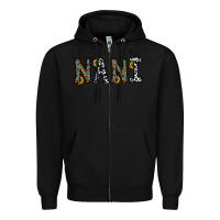 Black blessed to be called nanı Zipper Hoodie - CowhideDigitalArt