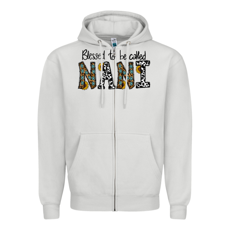 Blessed To Be Called Nanı Zipper Hoodie by CowhideDigitalArt | Teevron