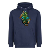 Navy cactus1 Heavyweight Hoodie - JahusDesignShop