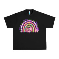 Black Easter Floral Spring Rainbow Urban Heavy Tee - RanaPortraitStore