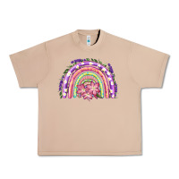 Burro Easter Floral Spring Rainbow Urban Heavy Tee - RanaPortraitStore