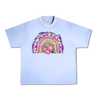 Grape Ice Easter Floral Spring Rainbow Urban Heavy Tee - RanaPortraitStore