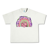Pistachio Easter Floral Spring Rainbow Urban Heavy Tee - RanaPortraitStore
