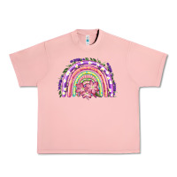 Salmon Easter Floral Spring Rainbow Urban Heavy Tee - RanaPortraitStore