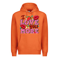 Carrot i love you more with lips and strawberry Premium Hoodie - AdoDesignShop