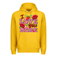 Lemon i love you more with lips and strawberry Premium Hoodie - AdoDesignShop
