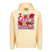 Pina Colada i love you more with lips and strawberry Premium Hoodie - AdoDesignShop
