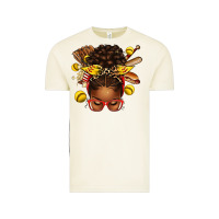 Softball Afro Messy Bun Vintage Tee | Teevron