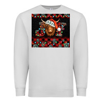 Dove Grey joy shaggy cow christmas Premium Sweatshirt - Jasminsmagicworld