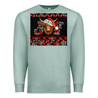 Seafoam joy shaggy cow christmas Premium Sweatshirt - Jasminsmagicworld