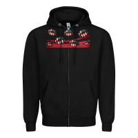 Black american flag lips 16oz libbey cup Zipper Hoodie - HRA Design Shop