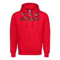 Red american flag lips 16oz libbey cup Zipper Hoodie - HRA Design Shop