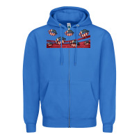 True Royal american flag lips 16oz libbey cup Zipper Hoodie - HRA Design Shop